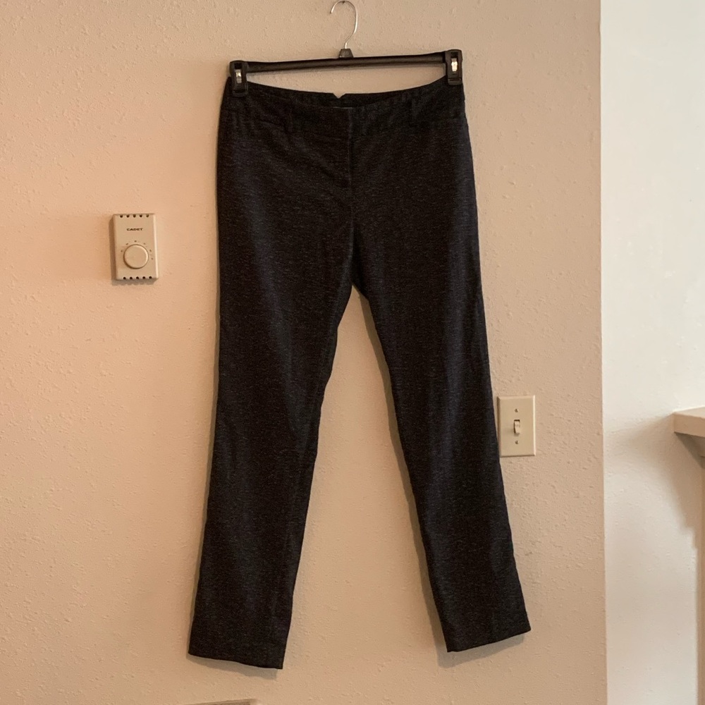Gray Straight Slacks